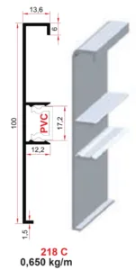 10cm aluminyum süpürgelik