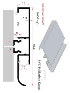 Alüminyum led süpürgelik